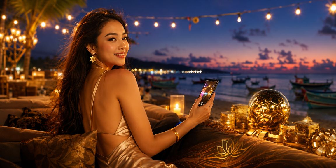 Bãi biển Mũi Né với chủ đề bóng đá gợi bối cảnh high roller cuối tuần